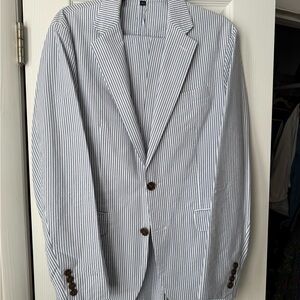 J Crew Thompson Seersucker Suite